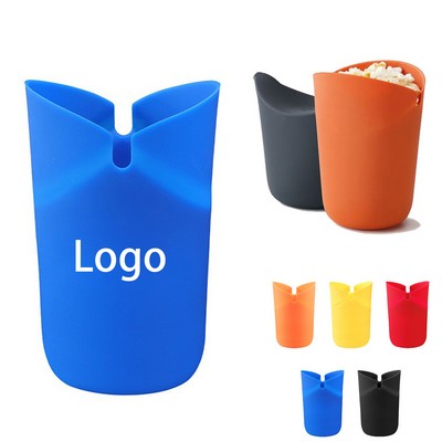 Collapsible Silicone Popcorn Bucket