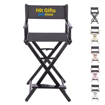 Elevated Wooden Bar Chair