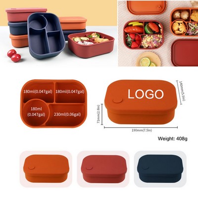 Reusable Food-grade Silicone Microwave Safe Lunch Boxes