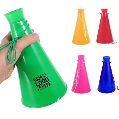 9" Plastic Cheer Megaphone Sports Horn for Football Cheerleading Parties & Outdoor Events